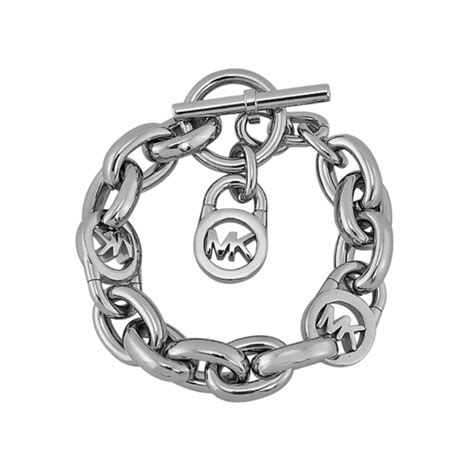 michael kors silver and gold link bracelet